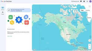 Google find hub screenshot afbeelding Rednas.eu
